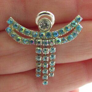 Avon Turquoise Birthstone Angel Pin - Vintage